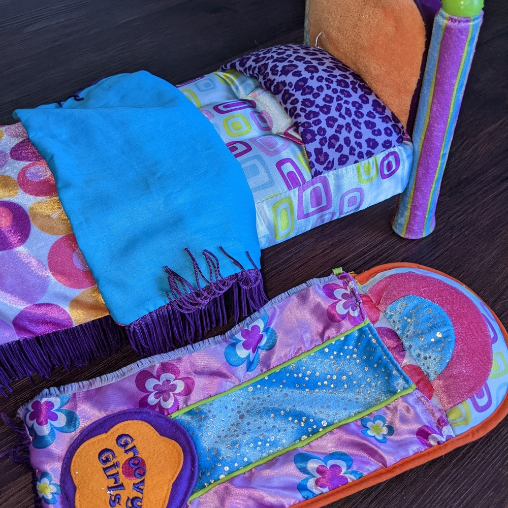 Colorful Doll Bedding Set with Sleeping Bag
